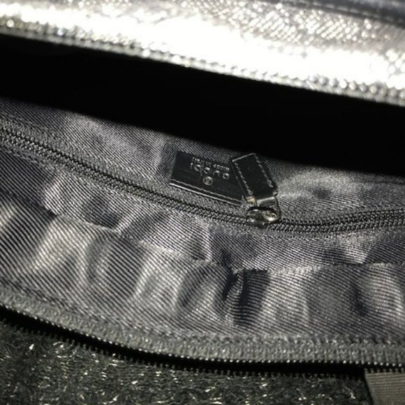 Gucci Vintage Black GG Canvas Handbag/ Shoulder Bag / Tote - 1990's - Picture 13 of 16